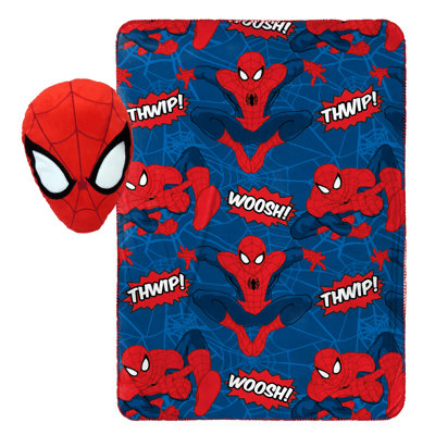 Ensemble de coussins spiderman et de couvertures marvel Nogginz