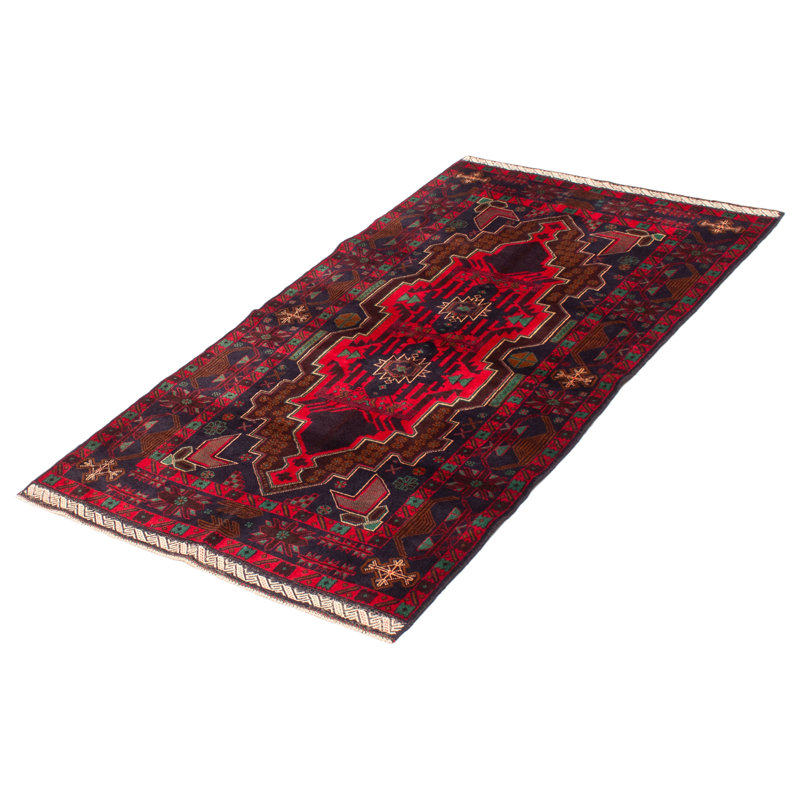 Teimani Red Rug 3'7" x 6'10"