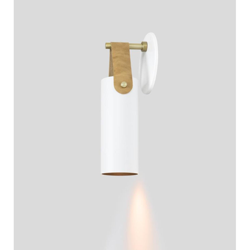 Spero Wall Sconce, Tan, White