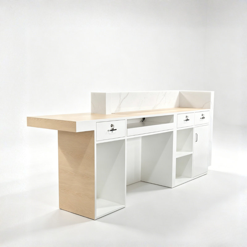 Grand bureau de réception Eos, 2400 x 600 x 1000 mm / 94 x 24 x 39 po