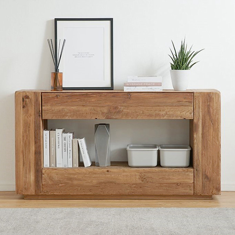 Console américaine de style rétro simple, H 29,5 po x l 63 po x P 15,7 po