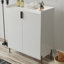 Bar à 2 portes avec rangement réglable, charnières à fermeture douce et dispositif de basculement, vin blanc moderne 12 compartiments, espace, quincaillerie,