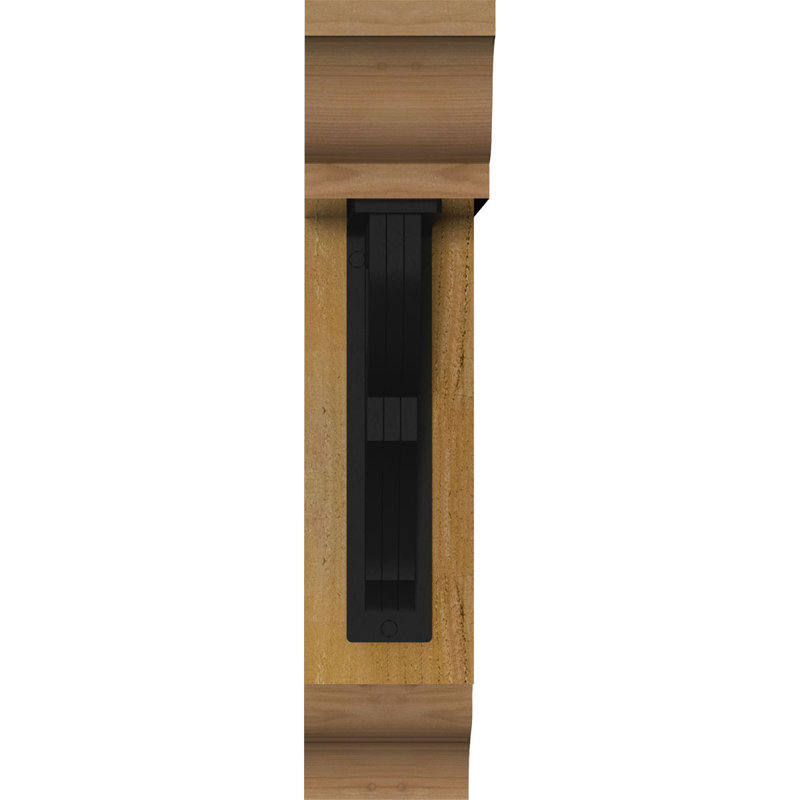 Support de fer triple Bradford, H 18 po x P 15 1/2 po, Cèdre rouge de l'Ouest l 4 po x T 4 po (sciage br