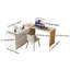 Space-Saving Adjustable Desk 160-250cm | with 6-Drawer Storage & Swivel | Flexible Straight/L-Shape Layout for Home Office, Study & Family Rooms