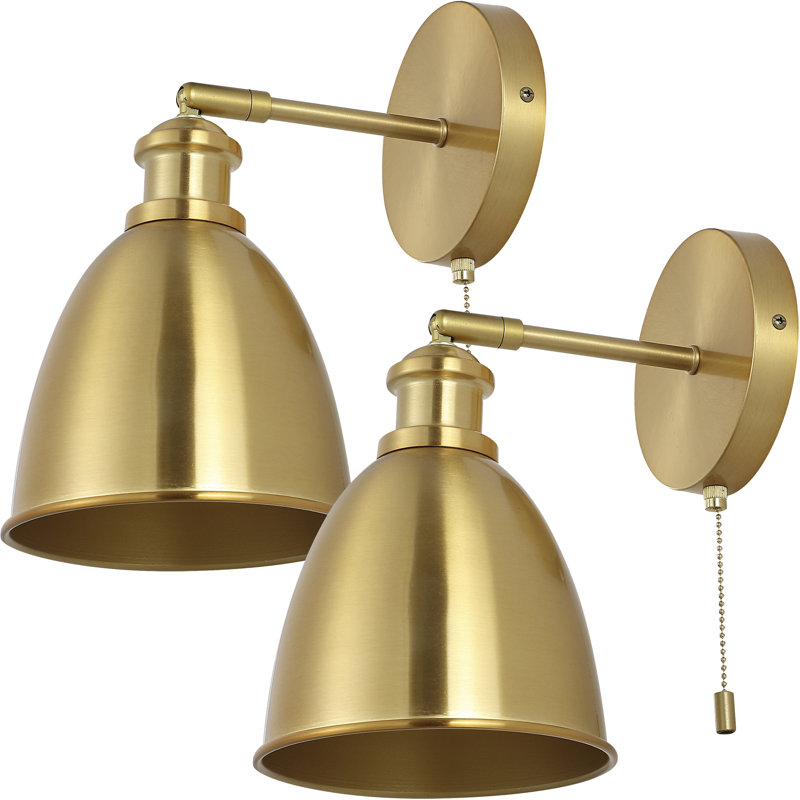 Beley Iron Armed Sconce, Brass Gold