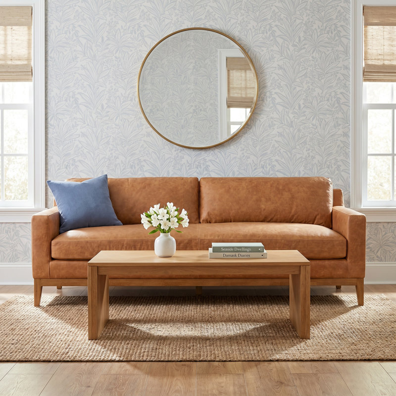 Zyon 90'' Full Grain Italian Leather Sofa