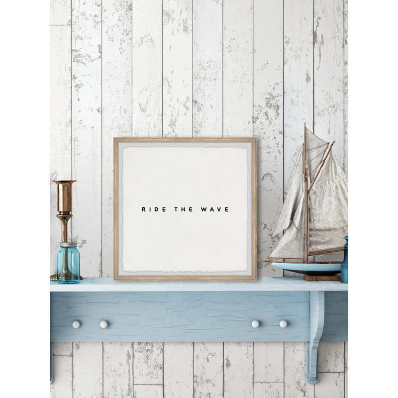 Ride The Wave II - Single Picture Frame Print, 51cm H x 51cm W x 3.81cm D