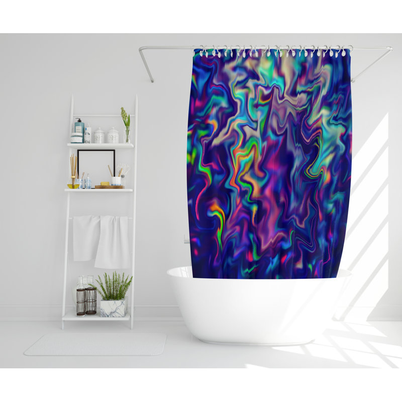 Fleischman Polyester Shower Curtain, 168cm H x 168cm W