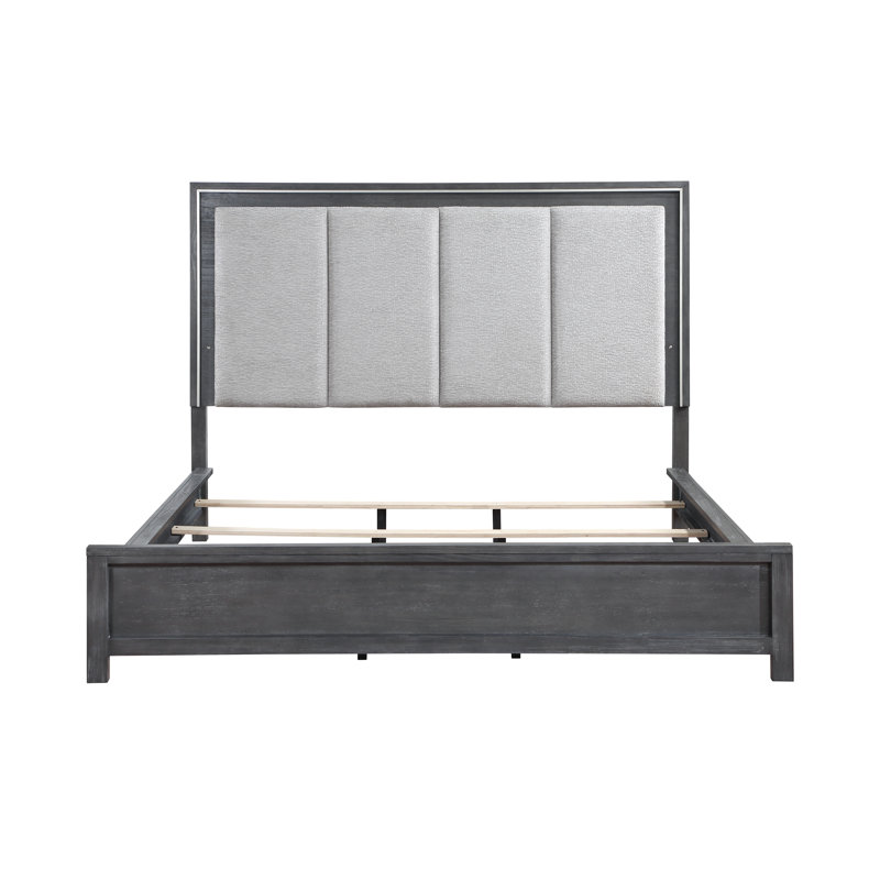 Annet Upholstered Panel Bed, King