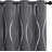 Grey Blackout Striped Pattern Curtains for Living Room 84 inch Long 2 Panels Set, Noise Reducing Thermal Insulated Wave Line Foil Print Bedroom Drapes for Patio Sliding Glass Door (52 x 84)-663345547-663345544