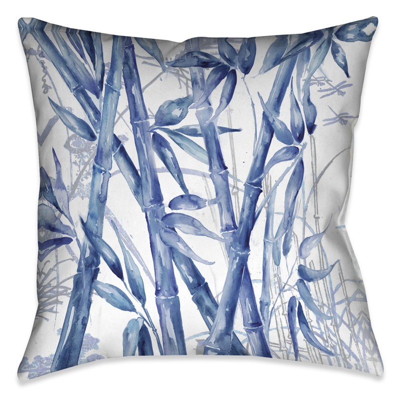 Asian Bamboo Indoor/Outdoor Throw Pillow