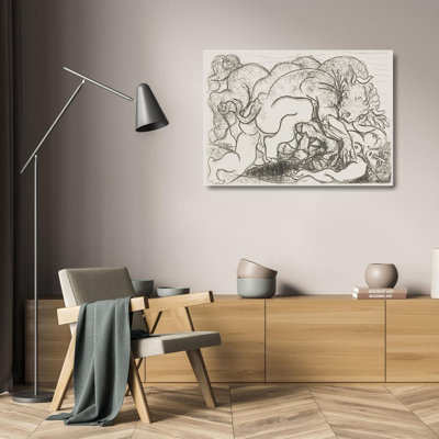Minotaur attacking an amazone