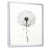 White Floater Framed