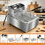 Friteuse profonde - friteuse à huile électrique de 4 litres - 1 grand panier - cuisinière en acier inoxydable