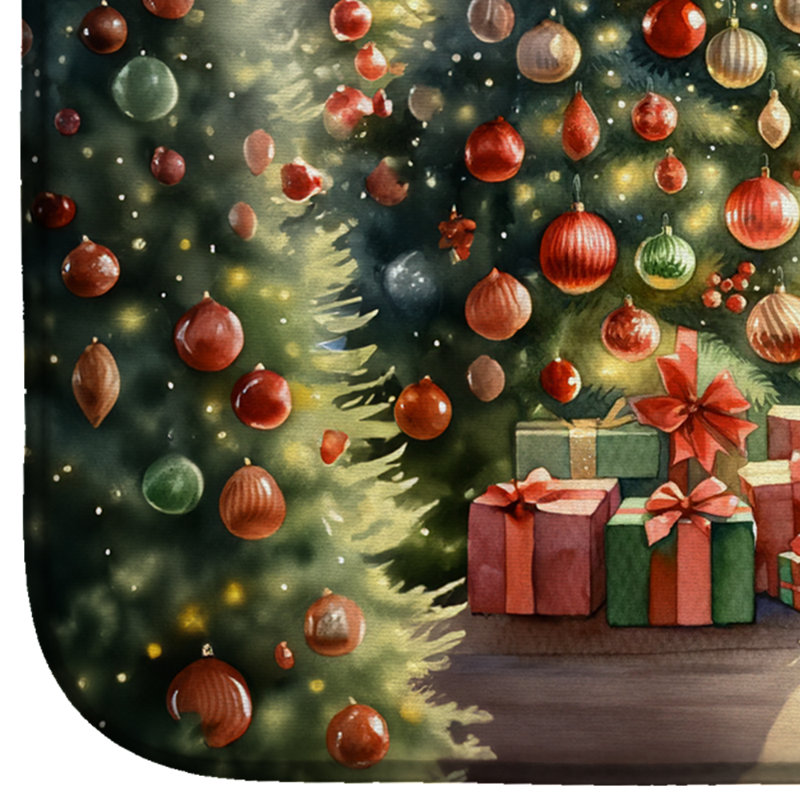 Tapis de vaisselle Greyhound and Santa Claus