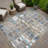 Machine Washable Indoor/Outdoor Chantille ACN2349 Abstract Rug-1032466834
