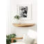 Canvey Half Moon Solid Wood Floating Table Shelf-1588571220