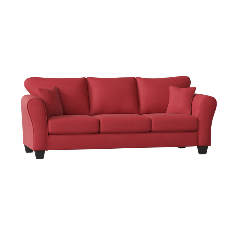 Fredericktown Upholstered 96'' Sofa, Oscar Red