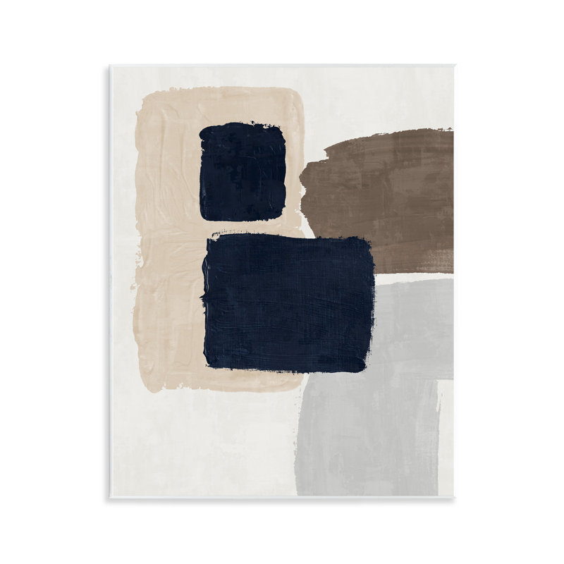 Art mural bleu marine par Nina Blue