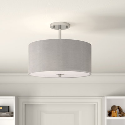 Merrillville Fabric Semi Flush Mount