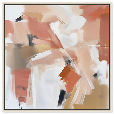 «Rose and Rust I», toile rustique abstraite par Art Remedy
