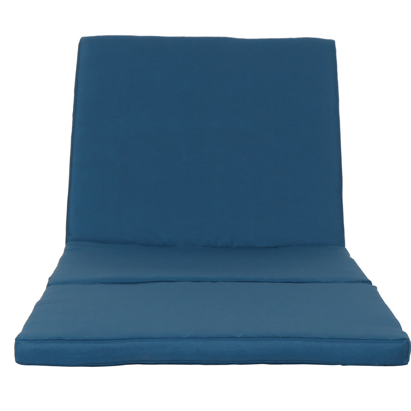 Coussins de chaise longue intérieur / extérieur, bleu