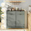Armoire à ordures inclinable 2 x 13 gallons avec crochets-133488765-133488770