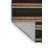 Machine Washable Horizontal Stripes Brown Area Rug