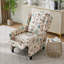 Fauteuil inclinable manuel à imprimé floral-1456641075