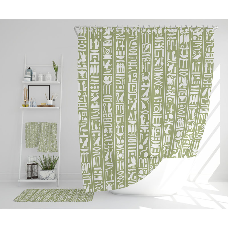 Nayeem Polyester Shower Curtain Set