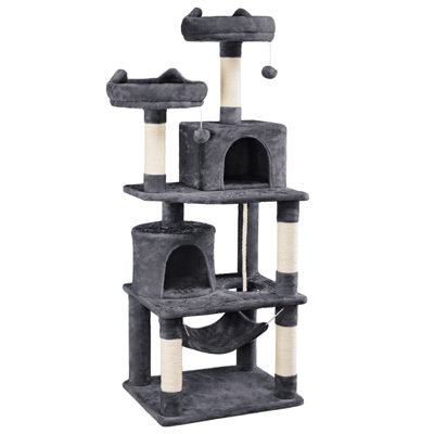 Arbre à chat 62,2 po à plusieurs niveaux pour petits / moyens chats