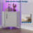 5 Tier LED Corner Shelf with Lights, with LED Strips, Adjustable Brightness Corner Display Shelf for Bedroom, Living Room, Home Office - Easy Assembly, Space-Saving Storage-1910147642