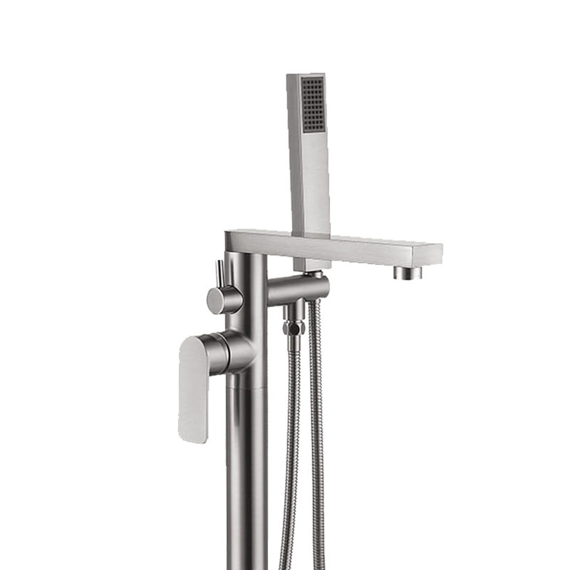Floor Tub Spout, Brushed Nickel