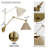 2-Pack Boho Rattan Plug-In Swing Arm Wall Sconces