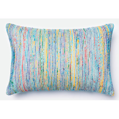 Tuttle Striped Silk Throw Pillow