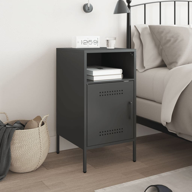 Armoire de chevet vidaXL, Noir