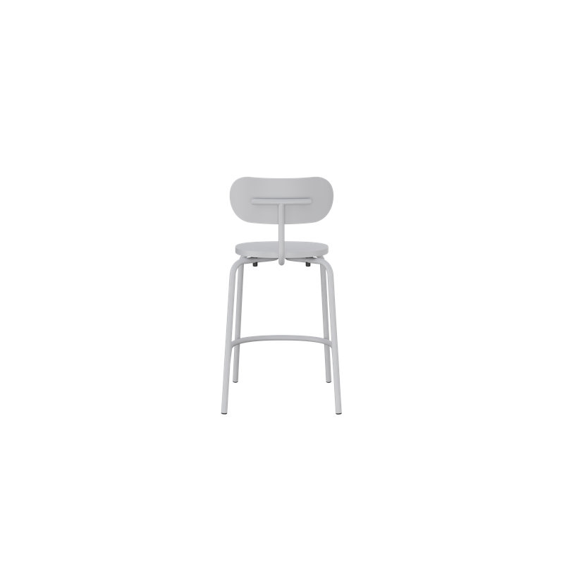Tabouret de comptoir Kahmiah - noir graphite, Aluminium blanc, Counter Stool (26 Seat Height)