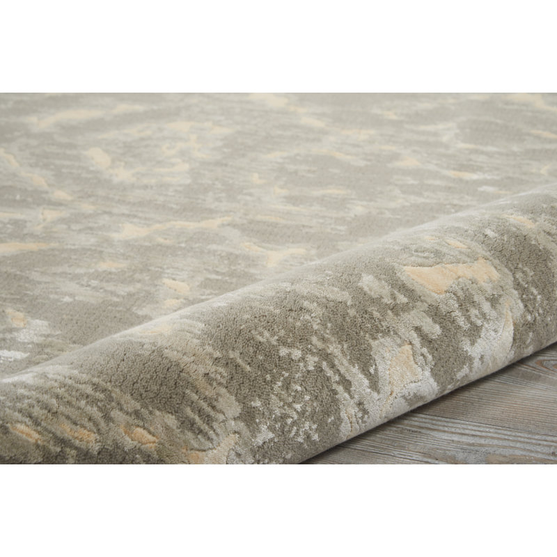 Tapis gris / beige Huntingtown Ikat, Tapis de couloir 2 pi 3 po x 8 pi
