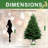 Artificial 7FT Pine Christmas Tree