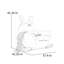 Chaise berçante en forme d'arc Eggshell