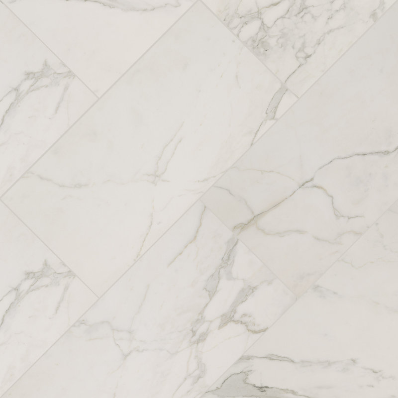Palazza 12 in. x 24 in. Matte Porcelain Marble Look Floor and Wall Tile, Solaz