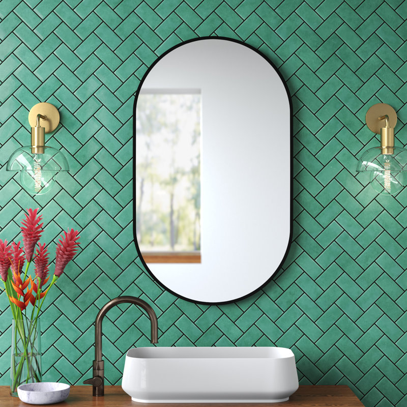 Miroir de salle de bain Raub, 39,5 po x 23,5 po