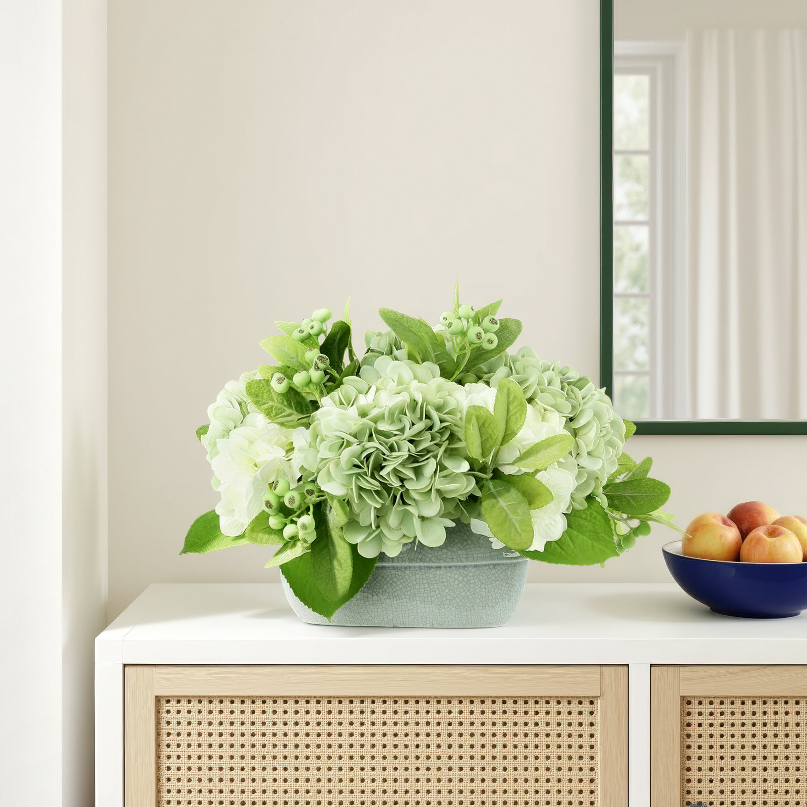 Hydrangeas with Berries Floral Arrangement