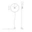 Ombra Solid Wood Skeleton Wall Clock-57222616