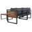Brycen Outdoor 4-Piece Acacia Wood Conversation Set with Cushions-805764512