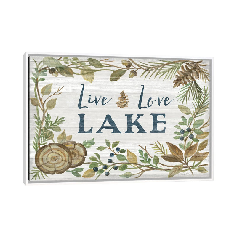 «Lakeside Retreat III» par Silvia Vassileva - reproduction d'art, White Framed, Pas de tapis, H 18 po x l 26 po x P 1,5 po