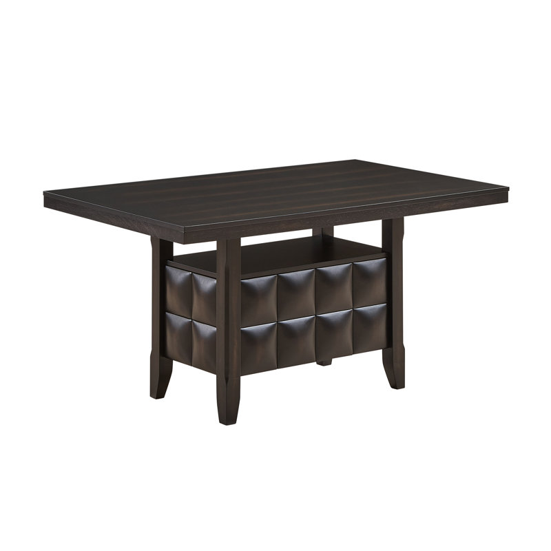Table de salle à manger rectangulaire 59 po avec tablette de rangement Fairfield Lemont