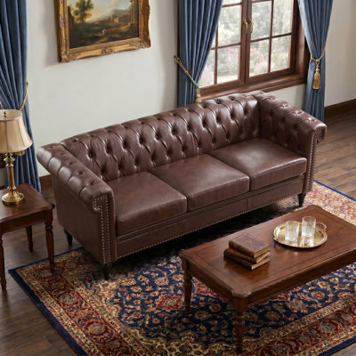 Canapé en cuir 83,66 po Towles
