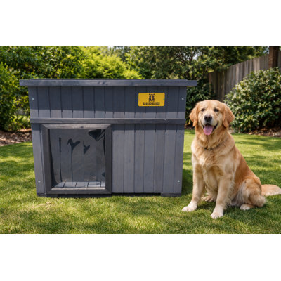 Rugged Ranch Extra Large Doghouse Gray/Black