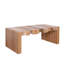 Table de centre rectangulaire pour le salon - Cette élégante table basse rectangulaire allie charme rustique et design moderne